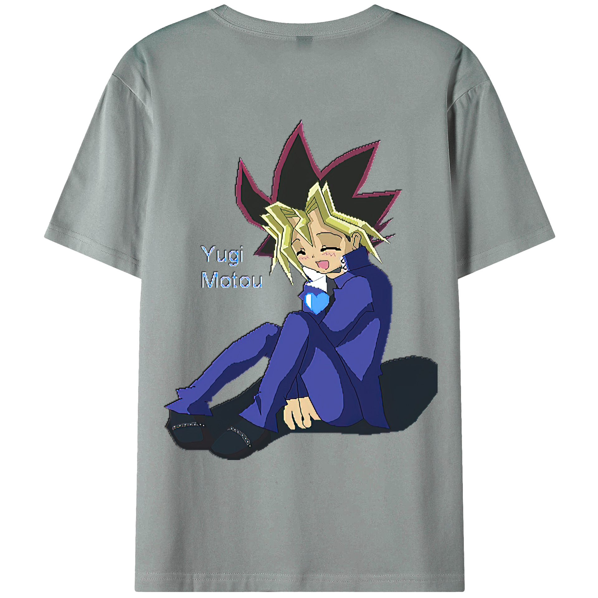 （画像用） 遊☆戯☆王 Yu-Gi-Oh! 綿100％ メンズ半袖Tシャツ（バックプリント） 通気性